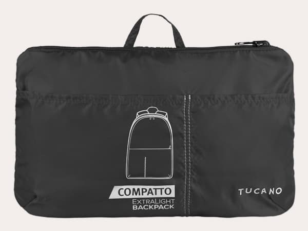 Tucano Compatto Eco XL sammenleggbar ryggsekk, svart