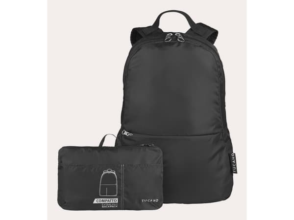Tucano Compatto Eco XL sammenleggbar ryggsekk, svart