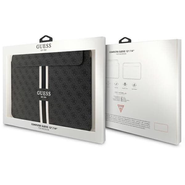Guess Datorfodral 14" Printed Stripes - Svart