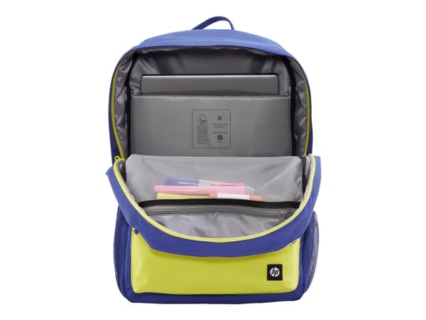 HP Campus -reppu, sininen, 39,6 cm (15.6"), Notebook-lokero, Polyesteri, Solumuovi