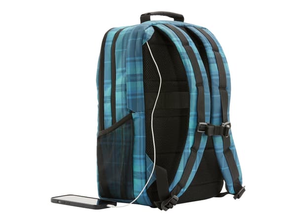 HP - Campus XL - ryggsäck för bärbar dator - 16.1" - tartanblå