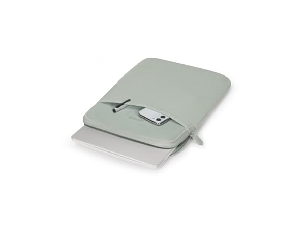 Dicota Sleeve Eco SLIM - Notebookhylster - liten - sølvsalvie - for Microsoft Surface Laptop Go, Pro, Pro X