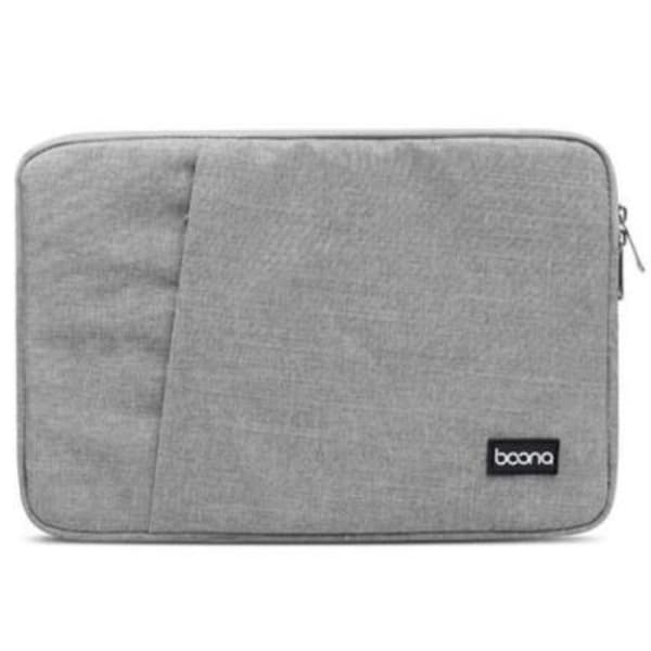 Baona Datorfodral 12.5" Med Ficka - Grå