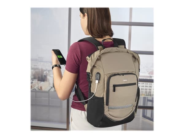 Hama Terra - Notebookryggsekk - 15.6" - nature beige