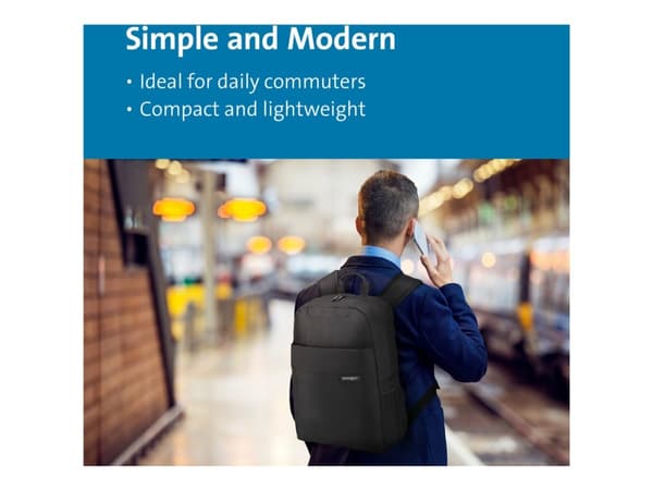 Kensington Simply Portable Lite Backpack - Notebookryggsekk - 14"