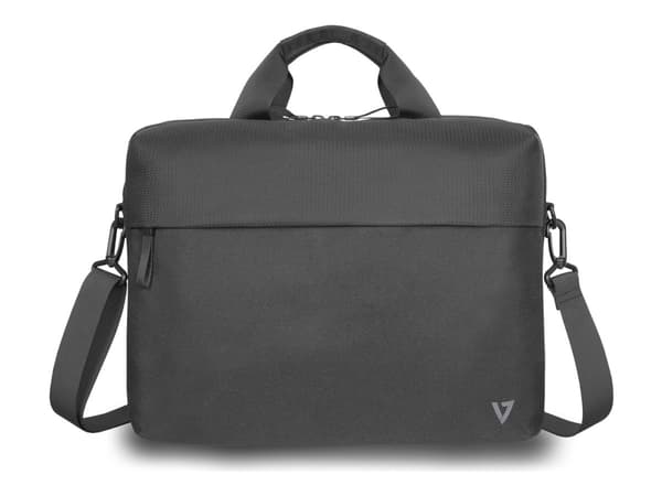 V7 CTP14-ECO2 - Notebookbæreveske - koffert, miljøvennlig, RPET, topplast - 14" - svart