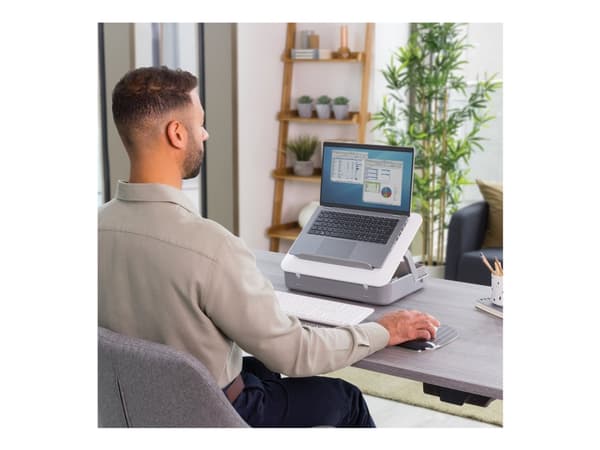 Fellowes BREYTA LAPTOP STAND CARRY CASE WHITE, Kova kotelo, 35,6 cm (14"), olkahihna, 1,7 kg