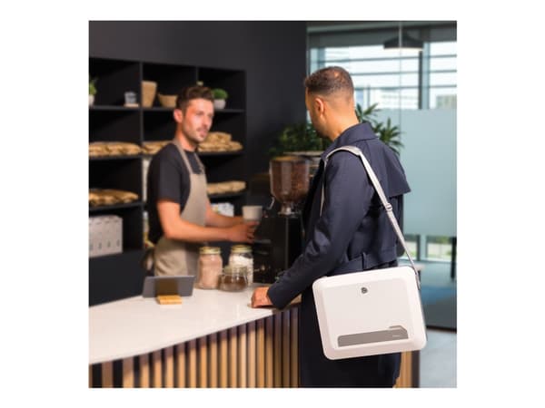 Fellowes BREYTA LAPTOP STAND CARRY CASE WHITE, Kova kotelo, 35,6 cm (14"), olkahihna, 1,7 kg