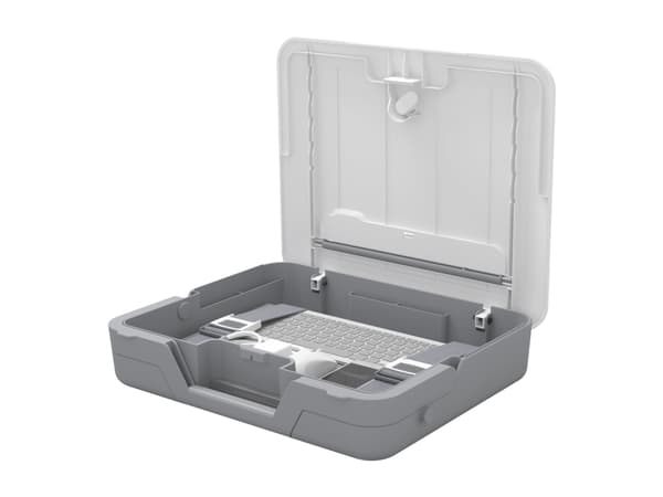 Fellowes BREYTA LAPTOP STAND CARRY CASE WHITE, Kova kotelo, 35,6 cm (14"), olkahihna, 1,7 kg