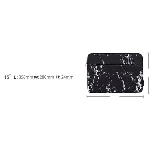 CANVASARTISAN Datorfodral 15" Marble H32-11 - Svart