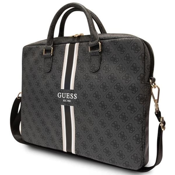 Guess Datorfodral 16'' Printed Stripes - Svart