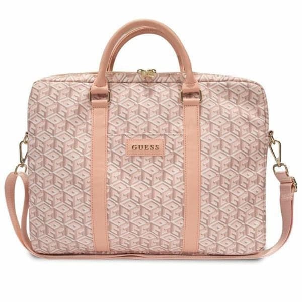 Guess Datorfodral 16'' GCube Stripes - Rosa