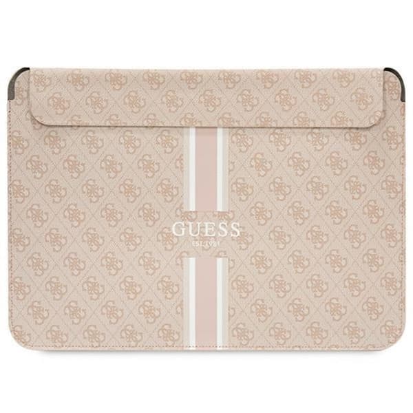 Guess Datorfodral 14'' Printed Stripes - Rosa