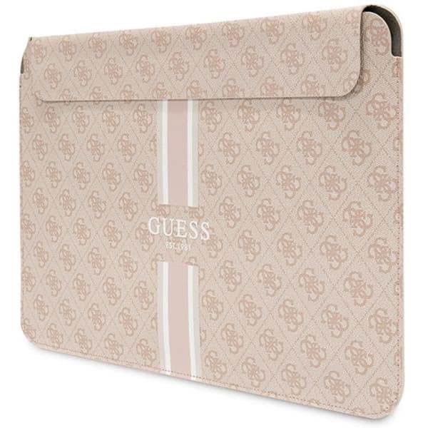 Guess Datorfodral 14'' Printed Stripes - Rosa