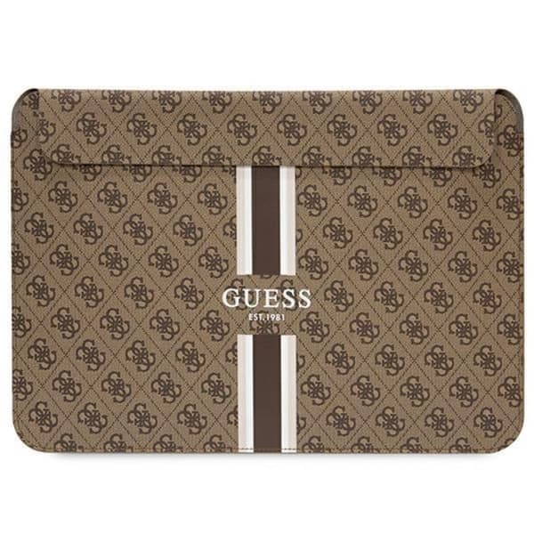Guess Datorfodral 14" Printed Stripes - Brun