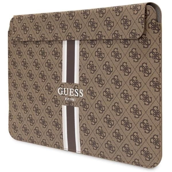 Guess Datorfodral 14" Printed Stripes - Brun