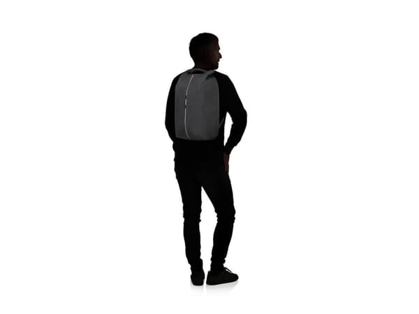 Samsonite Securipak M Anti-Theft Laptop Backpack - Notebookryggsekk - 15.6" - svart stål