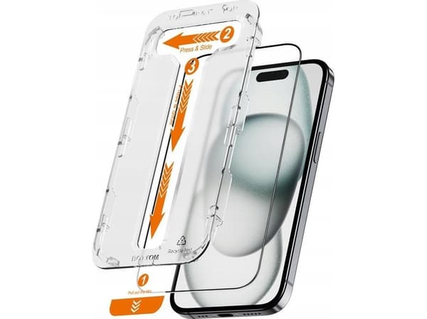 Crong EasyShield 2-pakning - iPhone 15 Plus herdet glass (2 stk)