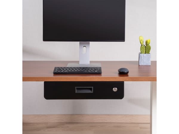 Maclean MC-461 Under Desk Lockable Drawer 5kg Organizer Black max 5kg