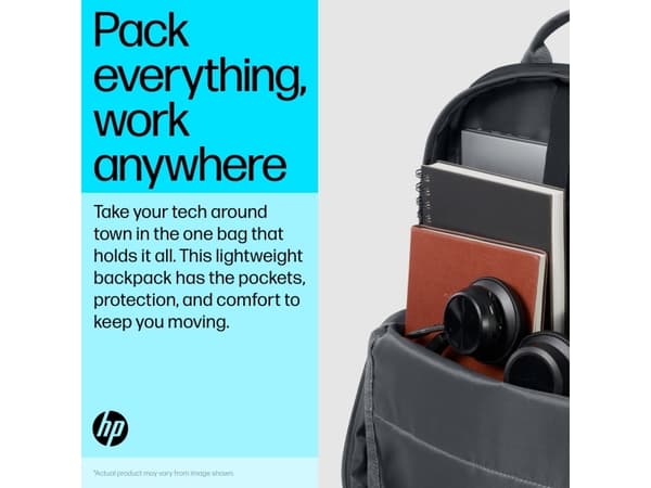 HP 15.6-inch Laptop Backpack, 39.6 cm (15.6"), Foam, Polyester, Polyurethane