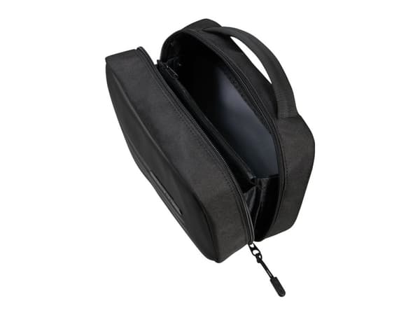 Samsonite Stackd Toilet Kit, Toalettveske, Polyuretan (PU), Resirkulert polyetylentereftalat (rPET), Sort, Monokromatisk, Glidelås, 220 mm