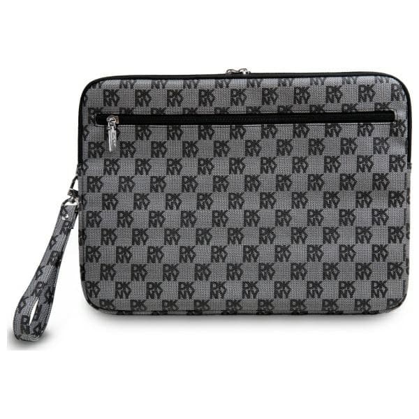 DKNY Datorfodral 14" Checkered Pattern Printed Stripes - Svart