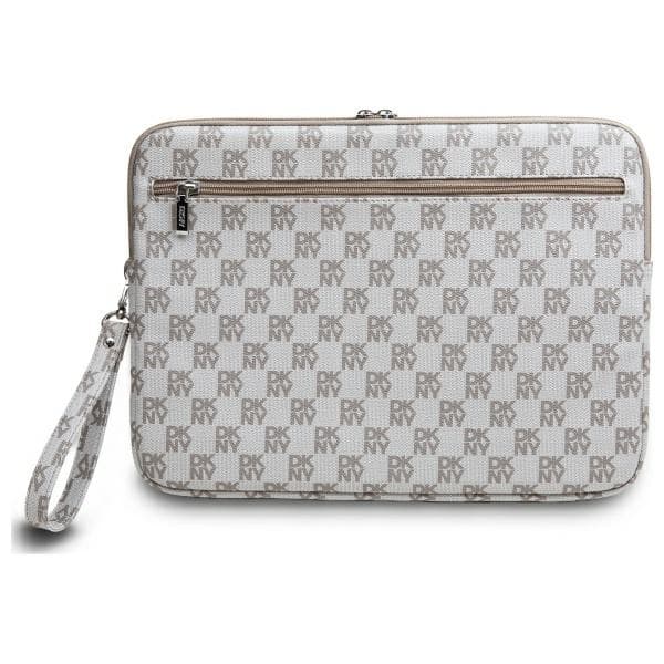 DKNY Datorfodral 14" Checkered Pattern Printed Stripes - Beige