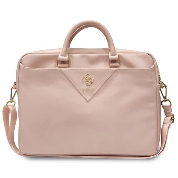 Guess Laptopväska 16" Triangle 4G - Rosa