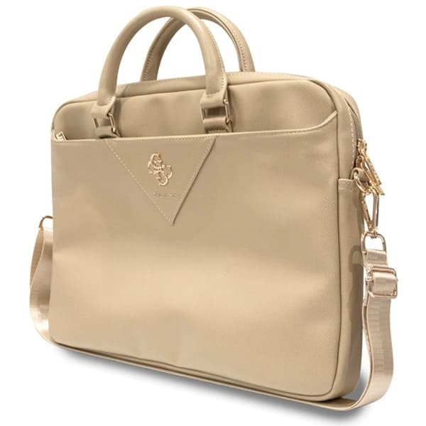 Guess Laptopväska 16" Triangle 4G - Guld
