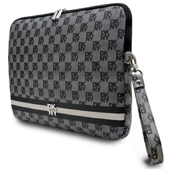 DKNY Datorfodral 16" Checkered Pattern Printed Stripes - Beige