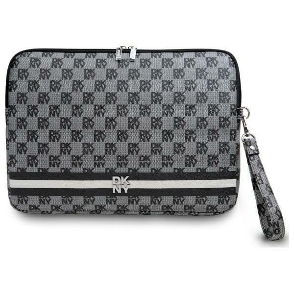 DKNY Datorfodral 16" Checkered Pattern Printed Stripes - Beige