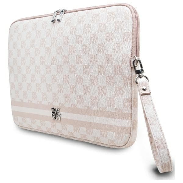DKNY Datorfodral 16" Checkered Pattern Printed Stripes - Svart