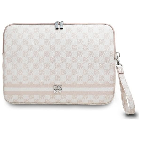 DKNY Datorfodral 16" Checkered Pattern Printed Stripes - Svart