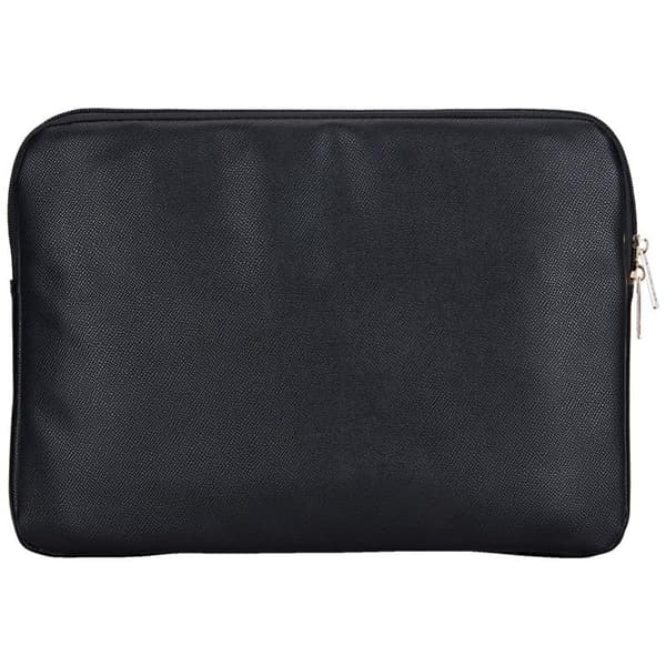 Guess Datorfodral 14" Grained Zipper Triangle Logo - Svart