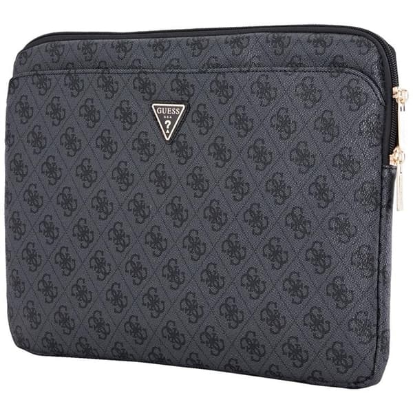 Guess Datorfodral 14" 4G Zipper Pocket Triangle Logo - Svart