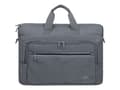 Miniatyrbilde 3 av 5: RivaCase-veske Notebook-veske 15,6"-16" RivaCase ECO Alpendorf 7531, grå, laget av økologisk, vanntett resirkulert materiale (rPET)