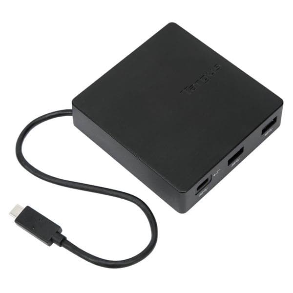 Targus Travel Dock with Power Pass-Through - Dockningsstation - USB-C - VGA, HDMI, Mini DP - GigE - EU