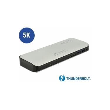 Delock ThunderboltT 3-dockningsstation 5K - HDMI / USB 3.0 / USB-CT / SD / LAN
