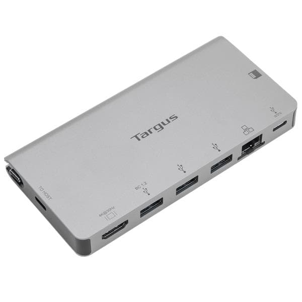 Targus USB-C Single Video 4K HDMI Dock with card reader and removable cable, 100W PD Pass-Thru