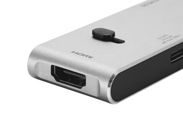 deltaco USB-C MB docking station HDMI/SD/mSD reader PD 3.0 spc. grey
