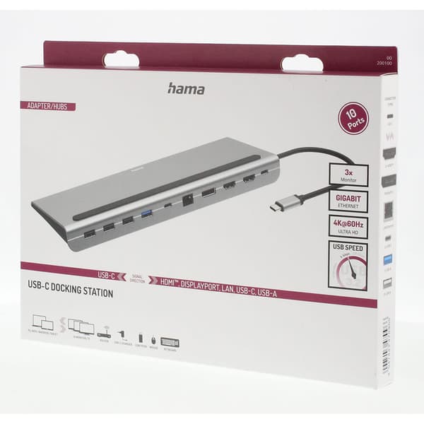 HAMA USB-C Docking Station 10 Ports