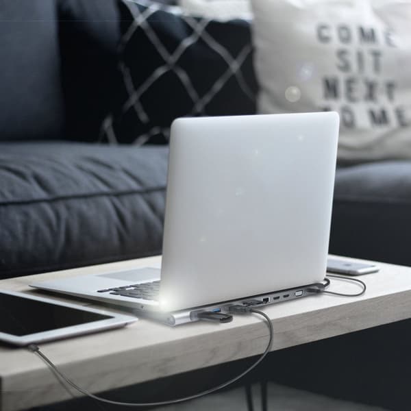 USB-C Dock 11-i-1 HDMI/VGA/RJ45/USB-C 100W