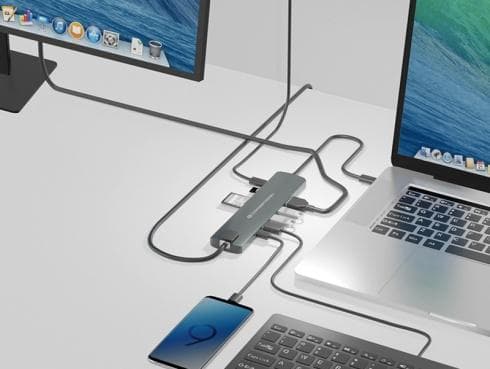 Conceptronic Adapter DONN06G Multifunktionell 9-i-1 USB-C-adapternav