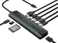 Miniatyrbild 2 av 4: Conceptronic Adapter DONN06G Multifunktionell 9-i-1 USB-C-adapternav