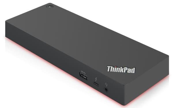 Lenovo 40AN0135EU Notebook Dock & Port Replicator Kabelført Thunderbolt 3 Sort, Rød