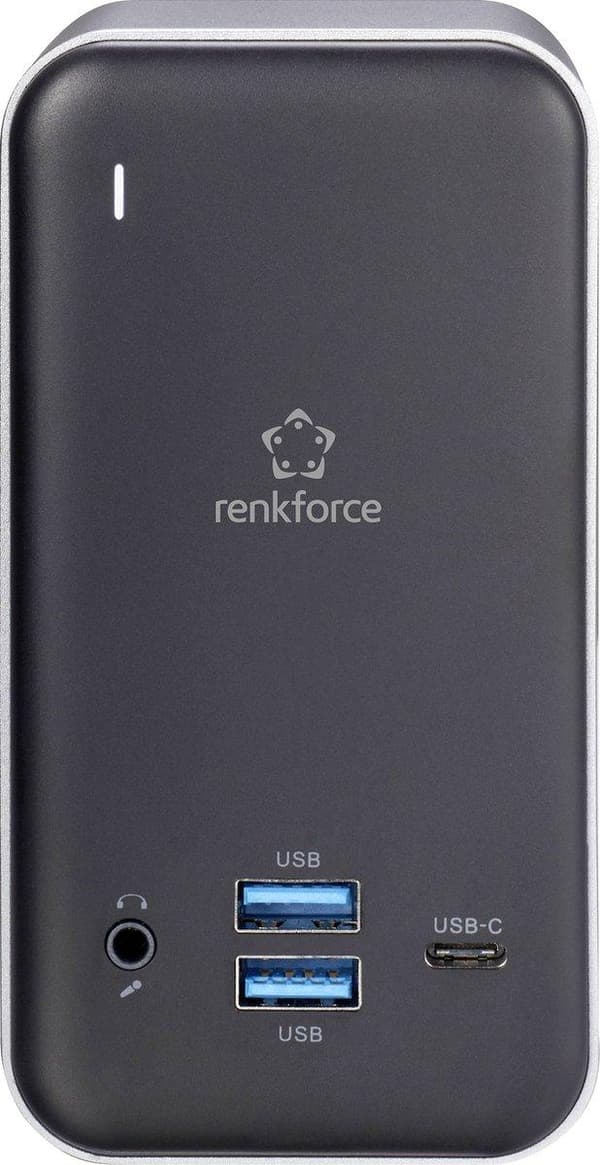 Renkforce RF-4499452 USB-C dockingstation til bærbar computer Velegnet til mærke: Universal Inkl. opladningsfunktion