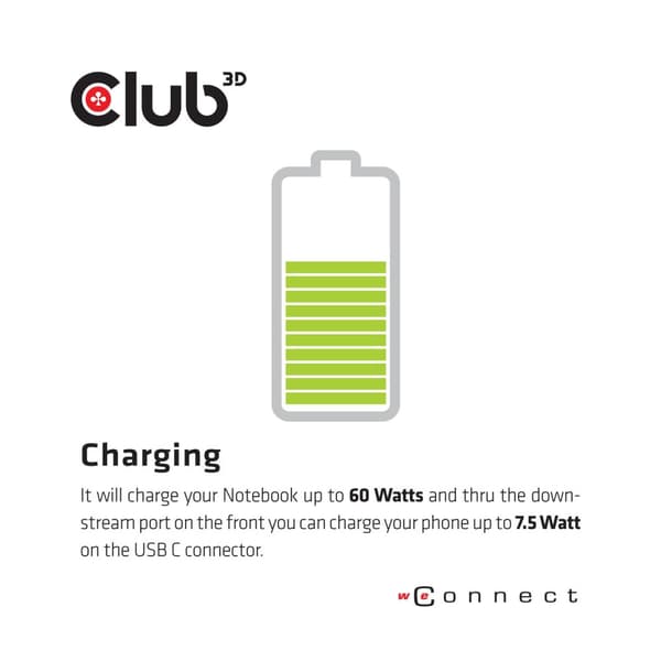 Club 3D Club3D 4K dockingstation USB3 TypC ->6xUSB3/DP/HDMI/LAN/Audio bl. detailhandel (CSV-1562)