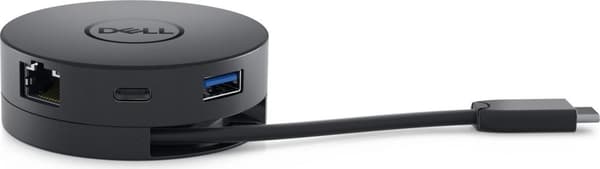 DELL mobiladapter DA300 Kabelansluten USB 3.2 Gen 2 (3.1 Gen 2) Typ-C Svart (VG774)