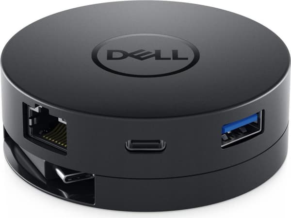 DELL DA300 Kabelført USB 3.2 Gen 2 (3.1 Gen 2) Type-C Sort (W125781982)