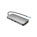 Miniatyrbild 2 av 5: i-tec Metal USB-C Nano 3x Display Dockningsstation + Strömförsörjning 100 W